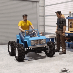 Animation.gif Ford Bronco Power Wheels With Driver 1/10 Scale for SCX24