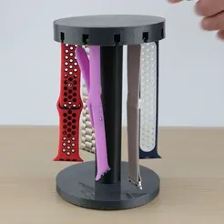 video.gif Apple Watch Band Holder Organizer "Bandkarussell" to store 12 Apple Watch Straps