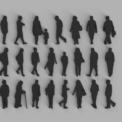 4.jpg SILHOUETTES OF PEOPLE SCALE 1.100 AND 1.50 - ARCHITECTURAL MODELS / PART 2