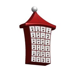 advent-calendar-SANTA-3.jpg Calendrier de l'Avent pour Noël avec bonnet de Père Noël