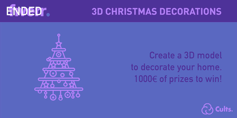 The challenge of design and 3D printing about the Christmas decoration