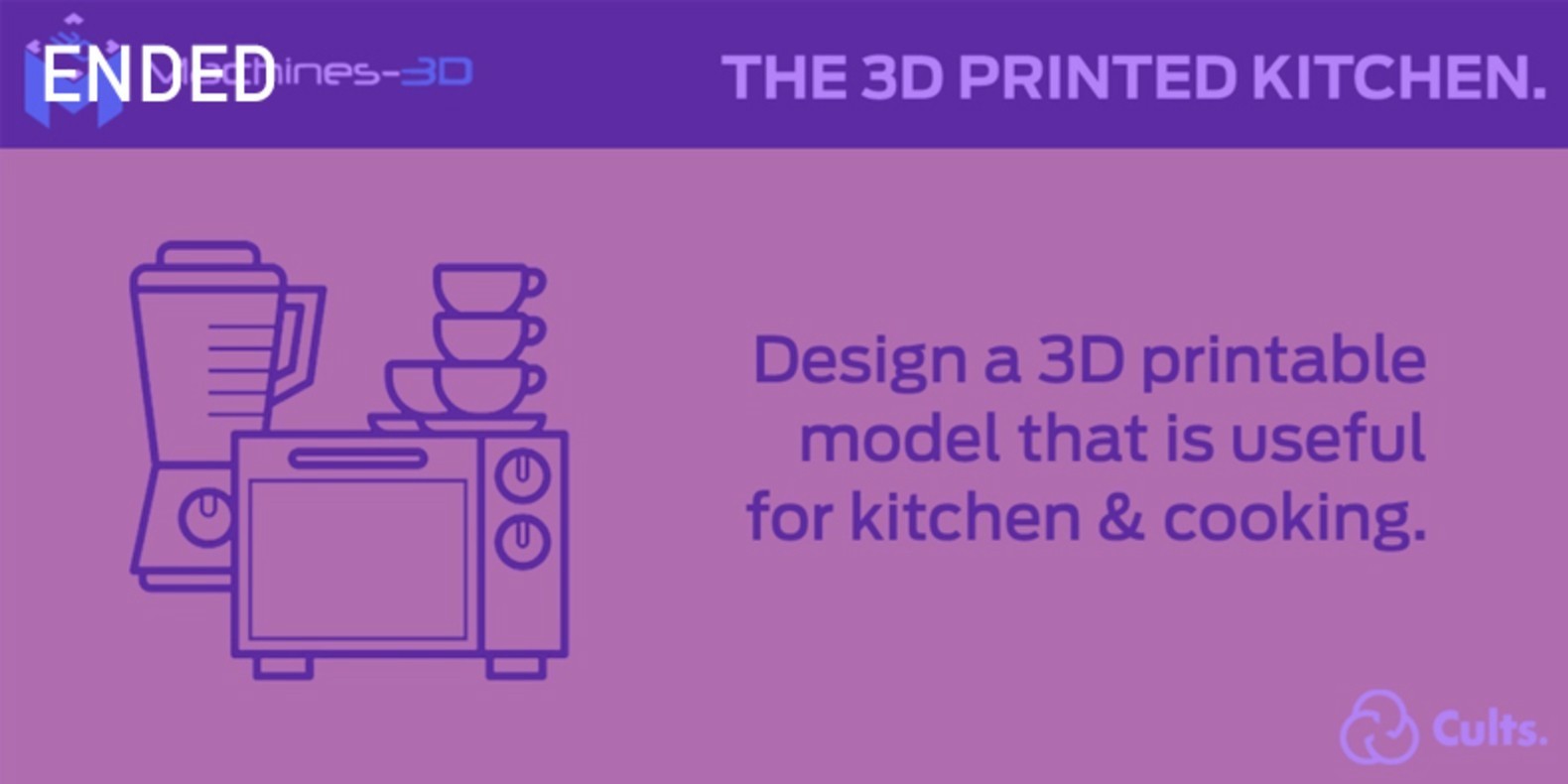 The challenge of design and 3D printing about the kitchen.