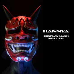 _ - HARINYVA - COSPLAY MASK wD #. OBI +.STU Hannya - cosplay mask