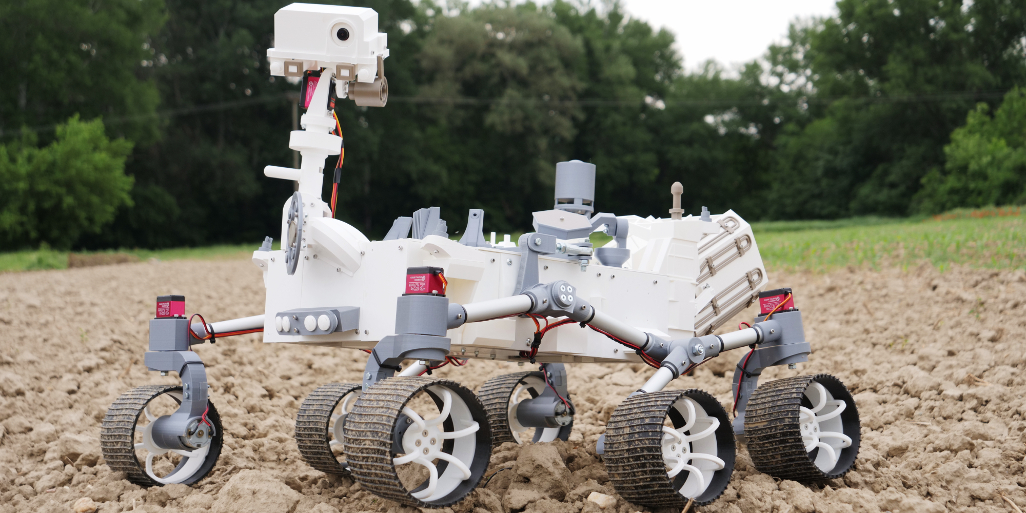 3D-gedruckte Nachbildung des Mars Perseverance Rover