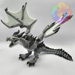 wyvern_01_wm2.jpg Wyvern - Flexi Articulated Dragon (print in place, no supports)