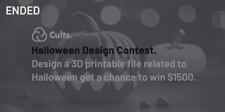 Halloween's design and 3D printing challenge.
