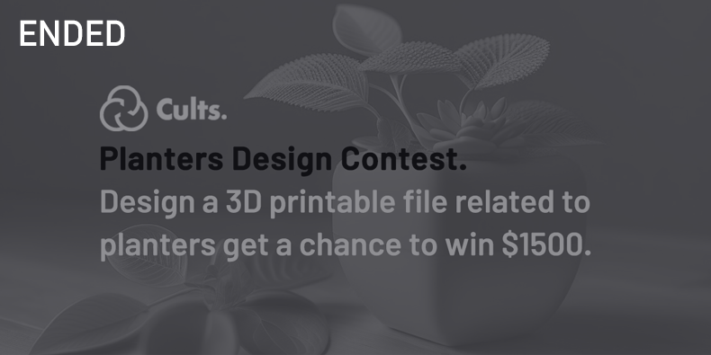 The challenge of design and 3D printing about planters.